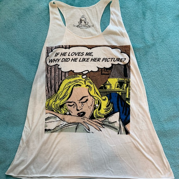 🔴SOLD🔴 Comic Tank Top - Picture 2 of 3